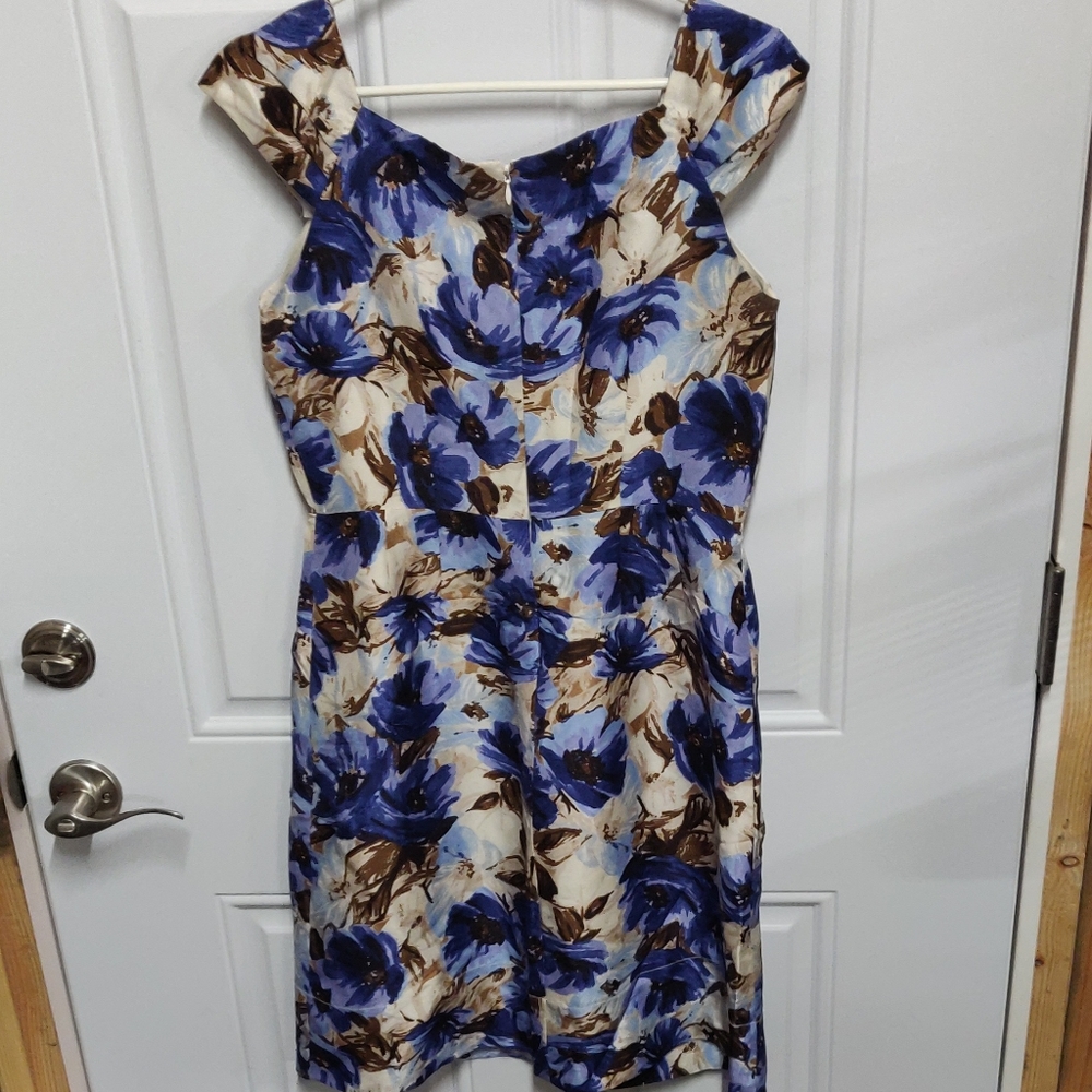 Banana Republic Floral Silk Watercolor Dress